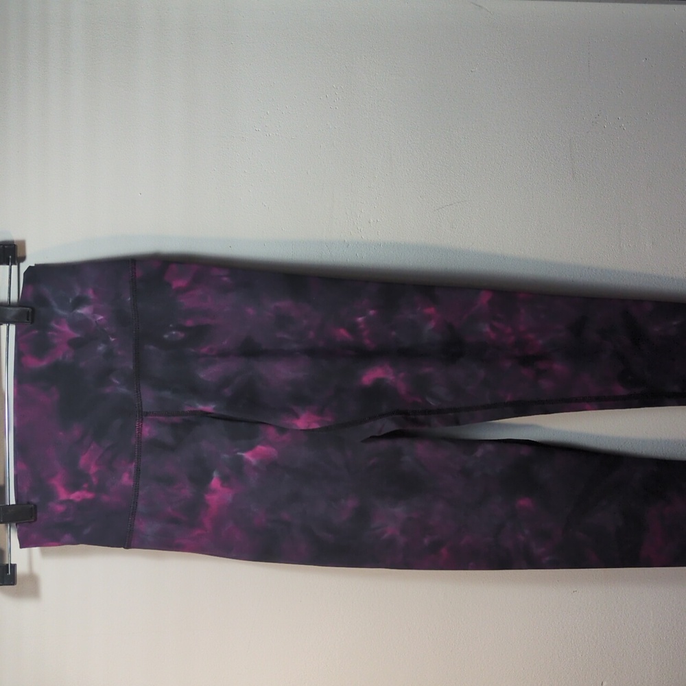 Define Your Inspiration High Waisted Legging Purple Black Watercolor, Size S